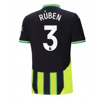 Camiseta Manchester City Ruben Dias #3 Visitante Equipación 2024-25 manga corta